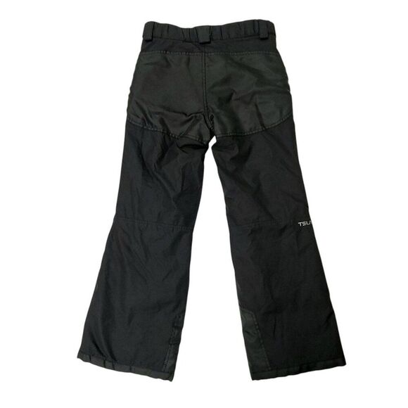 TSLA Snow Ski Pants Youth Medium 10/12 Black Insulated Ripstop Outdoor Travel - Picture 6 of 11